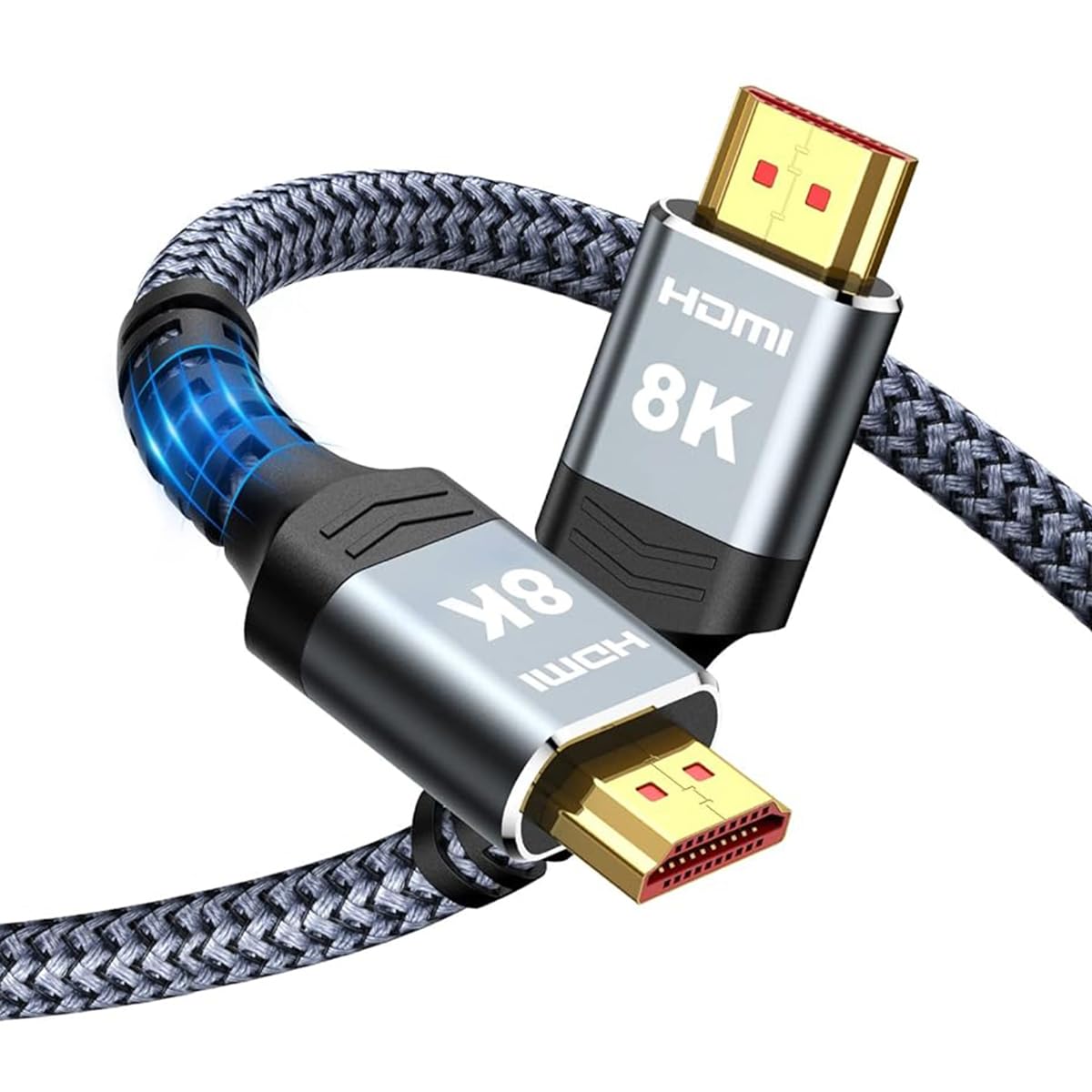 Verilux 8K HDMI Cable Ultra HD HDMI 2.1 Cable Support 8K60hz 4K120hz HDMI to HDMI Cable 9.8ft/3m Nylon Braided HDMI Cable Universal HDMI Cable for TV, Monitor, PS3/PS4, Projector Verilux 8K HDMI Cable Ultra HD HDMI 2.1 Cable Support 8K60hz 4K120hz HDMI to HDMI Cable 9.8ft/3m Nylon Braided HDMI Cable Universal HDMI Cable for TV, Monitor, PS3/PS4, Projector